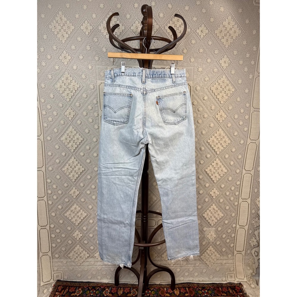 Vtg 1998 Levi's 505 Orange Tab Jeans | distressed/patina Straight Leg W33 x L30‎ - Picture 9 of 16